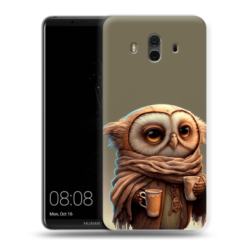 Силиконовый чехол на Huawei Mate 10 с принтом Сова Силиконовый чехол на Huawei Mate 10 с принтом Сова