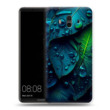 Силиконовый чехол на Huawei Mate 10 с принтом Листья Силиконовый чехол на Huawei Mate 10 с принтом Листья