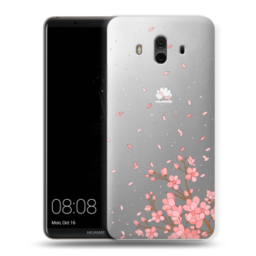 Силиконовый чехол на Huawei Mate 10 с принтом Ветка сакуры