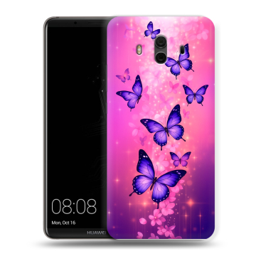 Силиконовый чехол на Huawei Mate 10 с принтом Бабочки