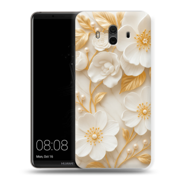 Силиконовый чехол на Huawei Mate 10 с принтом Цветы