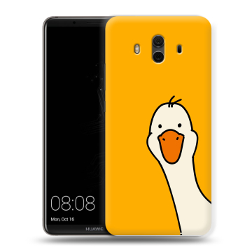 Силиконовый чехол на Huawei Mate 10 с принтом Утка Силиконовый чехол на Huawei Mate 10 с принтом Утка