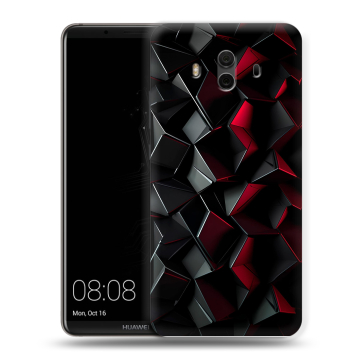 Силиконовый чехол на Huawei Mate 10 с принтом Абстракция