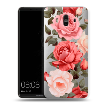 Силиконовый чехол на Huawei Mate 10 с принтом Розы Силиконовый чехол на Huawei Mate 10 с принтом Розы