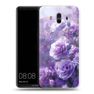 Силиконовый чехол на Huawei Mate 10 с принтом Розы цветы