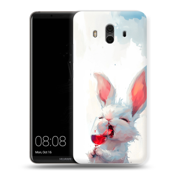 Силиконовый чехол на Huawei Mate 10 с принтом кролик зайчик