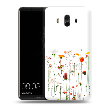 Силиконовый чехол на Huawei Mate 10 с принтом цветы