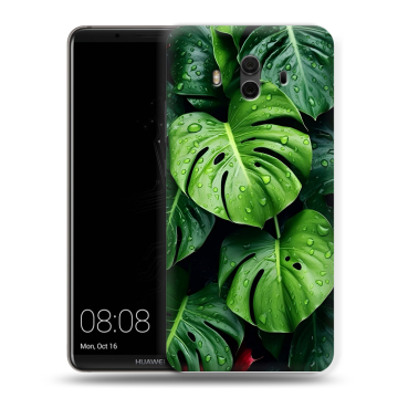 Силиконовый чехол на Huawei Mate 10 с принтом Листья Силиконовый чехол на Huawei Mate 10 с принтом Листья