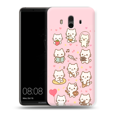Силиконовый чехол на Huawei Mate 10 с принтом Hello Kitty Хелоу Кити