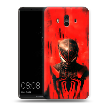 Силиконовый чехол на Huawei Mate 10 с принтом человек паук spiderman