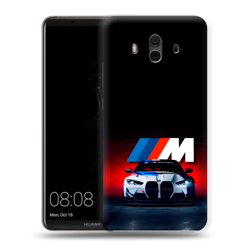 Силиконовый чехол на Huawei Mate 10 с принтом БМВ BMW