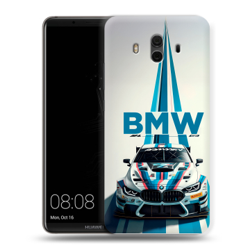 Силиконовый чехол на Huawei Mate 10 с принтом БМВ BMW