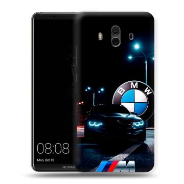 Силиконовый чехол на Huawei Mate 10 с принтом БМВ BMW