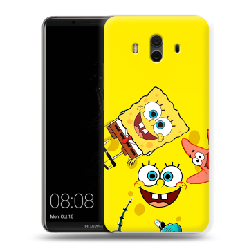 Силиконовый чехол на Huawei Mate 10 с принтом Спанч боб Спанчбоб Силиконовый чехол на Huawei Mate 10 с принтом Спанч боб Спанчбоб