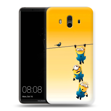 Силиконовый чехол на Huawei Mate 10 с принтом Миньоны