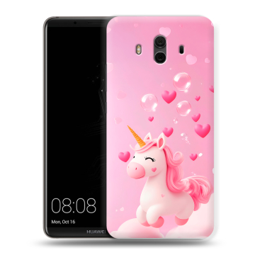 Силиконовый чехол на Huawei Mate 10 с принтом Единорог