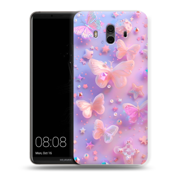 Силиконовый чехол на Huawei Mate 10 с принтом Бабочки