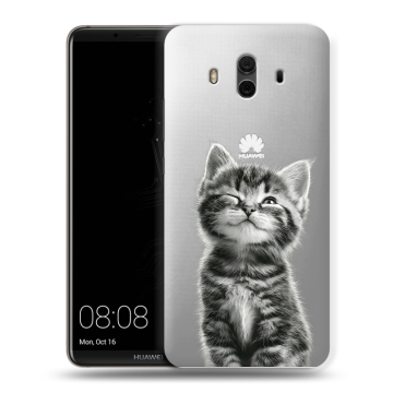 Силиконовый чехол на Huawei Mate 10 с принтом Котенок Силиконовый чехол на Huawei Mate 10 с принтом Котенок