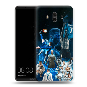 Силиконовый чехол на Huawei Mate 10 с принтом Реал Роналдо