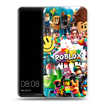 Силиконовый чехол на Huawei Mate 10 с принтом Roblox Роблокс