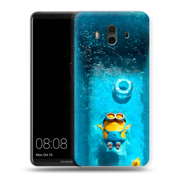 Силиконовый чехол на Huawei Mate 10 с принтом Миньоны