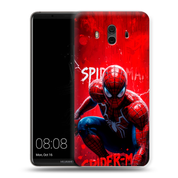 Силиконовый чехол на Huawei Mate 10 с принтом Spiderman Человек паук