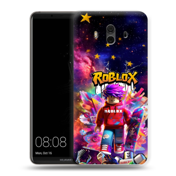 Силиконовый чехол на Huawei Mate 10 с принтом Roblox Роблокс