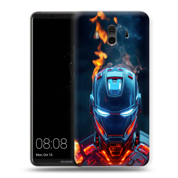 Силиконовый чехол на Huawei Mate 10 с принтом IronMan Железный человек Силиконовый чехол на Huawei Mate 10 с принтом IronMan Железный человек