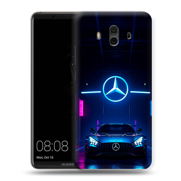 Силиконовый чехол на Huawei Mate 10 с принтом Mercedes Мерседес