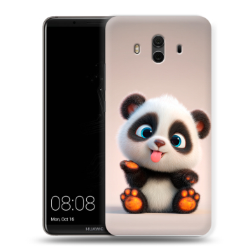 Силиконовый чехол на Huawei Mate 10 с принтом милая панда