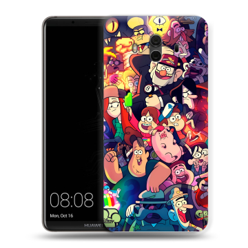 Силиконовый чехол на Huawei Mate 10 с принтом Gravity Falls Гравити Фолз