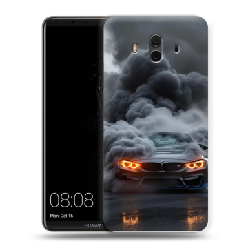 Силиконовый чехол на Huawei Mate 10 с принтом BMW БМВ