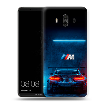 Силиконовый чехол на Huawei Mate 10 с принтом BMW БМВ