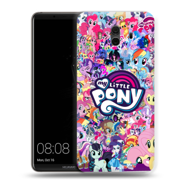 Силиконовый чехол на Huawei Mate 10 с принтом My little pony Дружба чудо