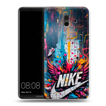 Силиконовый чехол на Huawei Mate 10 с принтом Nike Найк Силиконовый чехол на Huawei Mate 10 с принтом Nike Найк
