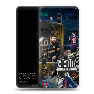 Силиконовый чехол на Huawei Mate 10 с принтом Messi Barcelona