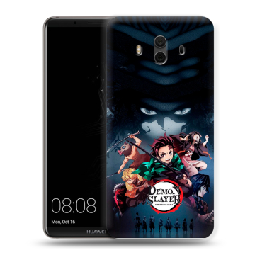 Силиконовый чехол на Huawei Mate 10 с принтом Demon Slayer Клинок рассекающий демонов Силиконовый чехол на Huawei Mate 10 с принтом Demon Slayer Клинок рассекающий демонов