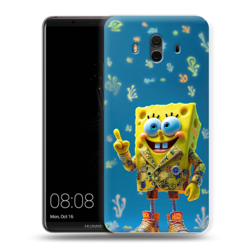 Силиконовый чехол на Huawei Mate 10 с принтом Спанч боб Спанчбоб Силиконовый чехол на Huawei Mate 10 с принтом Спанч боб Спанчбоб