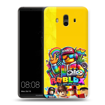 Силиконовый чехол на Huawei Mate 10 с принтом Roblox Роблокс
