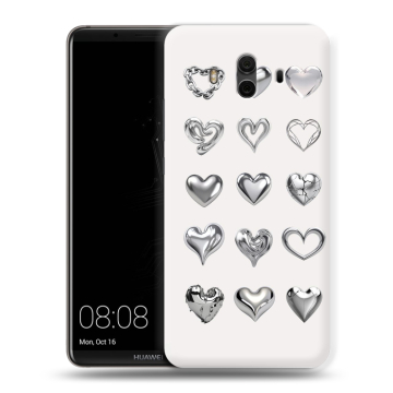 Силиконовый чехол на Huawei Mate 10 с принтом Y2K сердечки Силиконовый чехол на Huawei Mate 10 с принтом Y2K сердечки