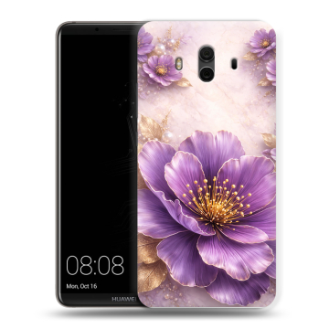 Силиконовый чехол на Huawei Mate 10 с принтом женский