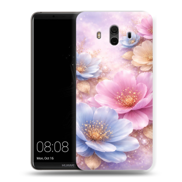 Силиконовый чехол на Huawei Mate 10 с принтом женский