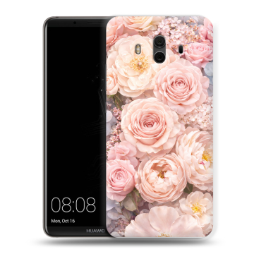 Силиконовый чехол на Huawei Mate 10 с принтом женский