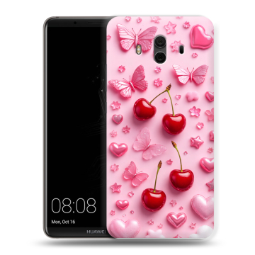 Силиконовый чехол на Huawei Mate 10 с принтом для девочек