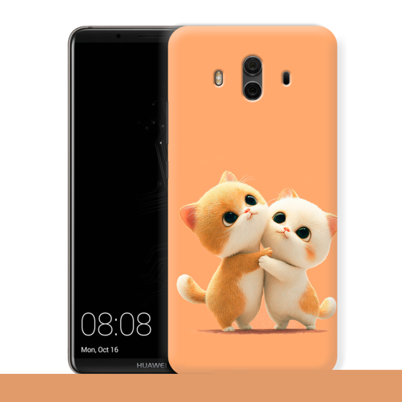 Силиконовый чехол на Huawei Mate 10 с принтом Милые котики Силиконовый чехол на Huawei Mate 10 с принтом Милые котики