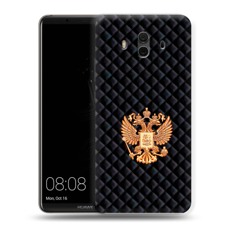 Пластиковый чехол на Huawei Mate 10 с принтом Герб России принт Пластиковый чехол на Huawei Mate 10 с принтом Герб России принт
