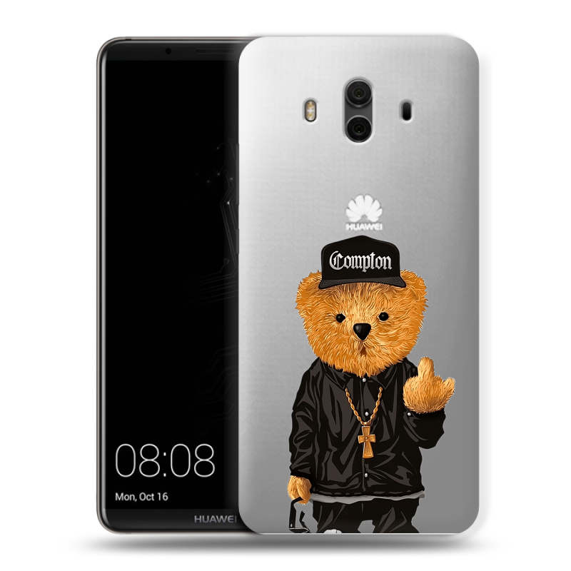 Силиконовый чехол на Huawei Mate 10 с принтом Мишка Силиконовый чехол на Huawei Mate 10 с принтом Мишка