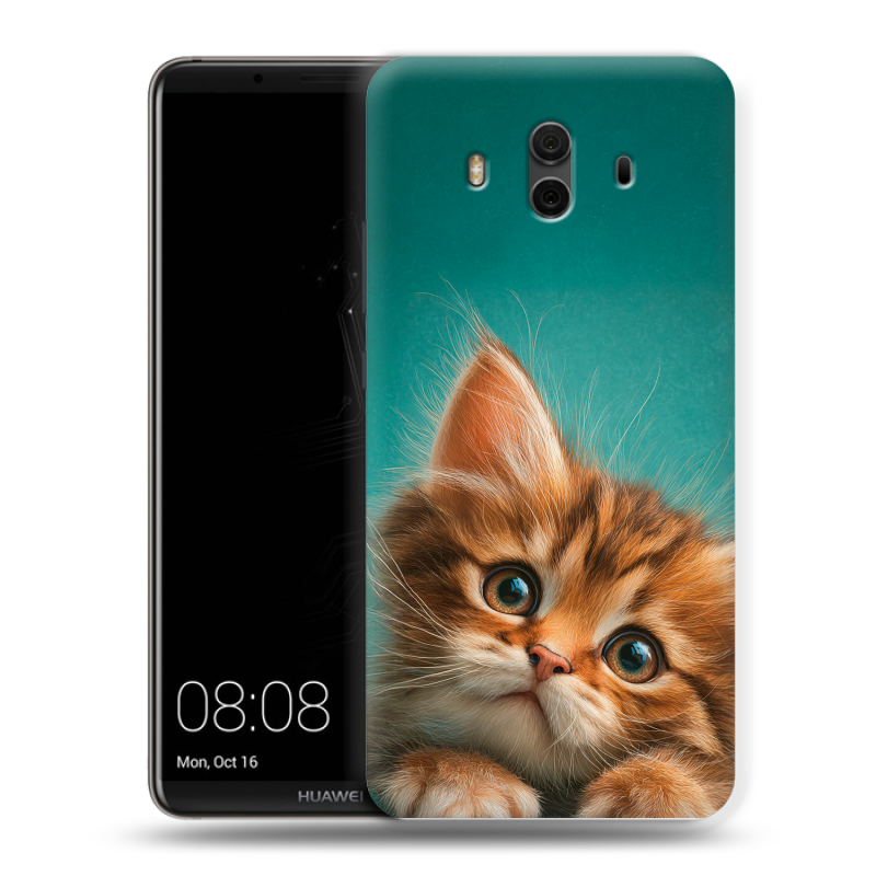Пластиковый чехол на Huawei Mate 10 с принтом котенок Пластиковый чехол на Huawei Mate 10 с принтом котенок