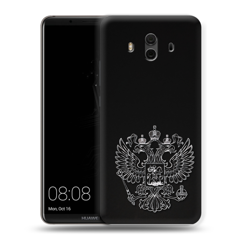 Пластиковый чехол на Huawei Mate 10 с принтом Герб России Пластиковый чехол на Huawei Mate 10 с принтом Герб России