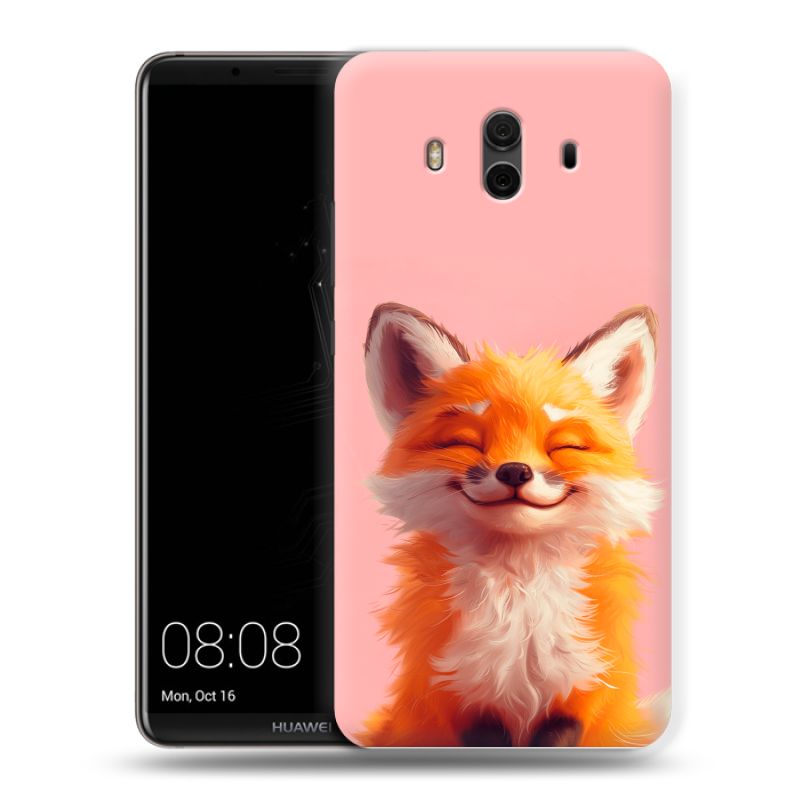 Пластиковый чехол на Huawei Mate 10 с принтом милая лиса Пластиковый чехол на Huawei Mate 10 с принтом милая лиса